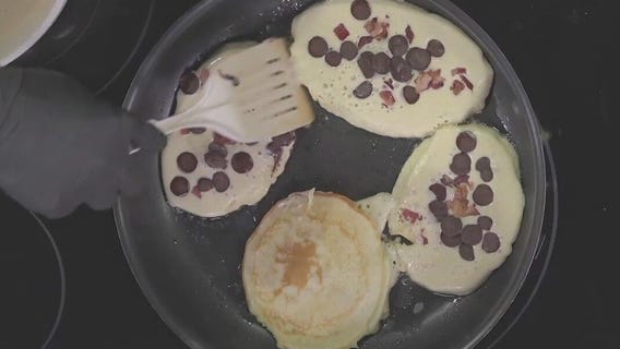 Dr. BBQ: Strawberry Chocolate Bacon Pancakes