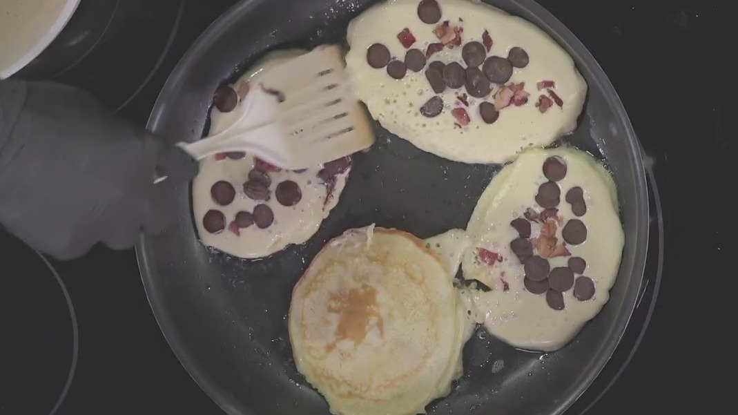 Dr. BBQ: Strawberry Chocolate Bacon Pancakes