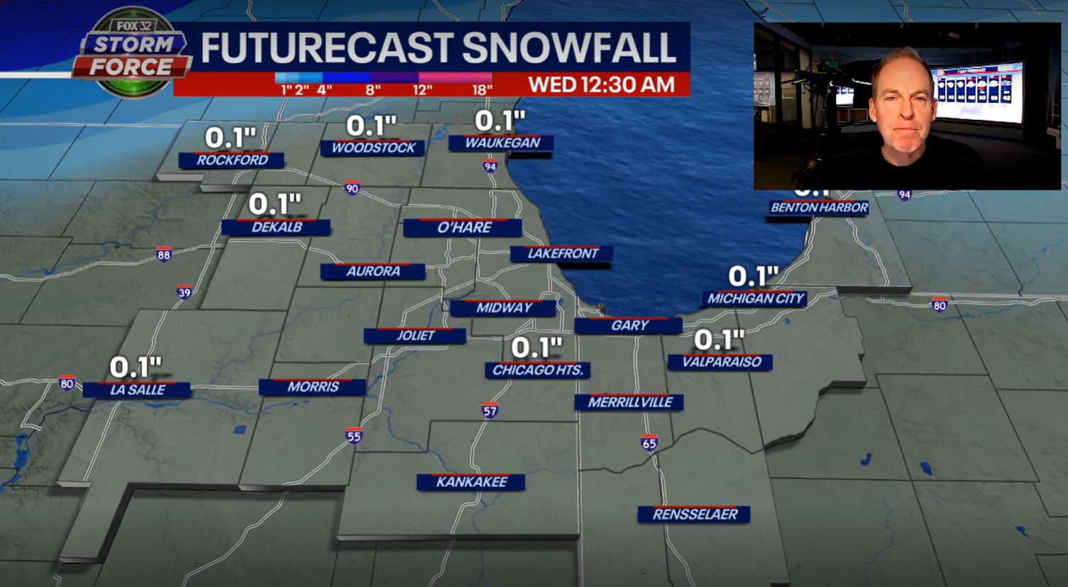 How much snow does Chicago typically get the rest of the season?