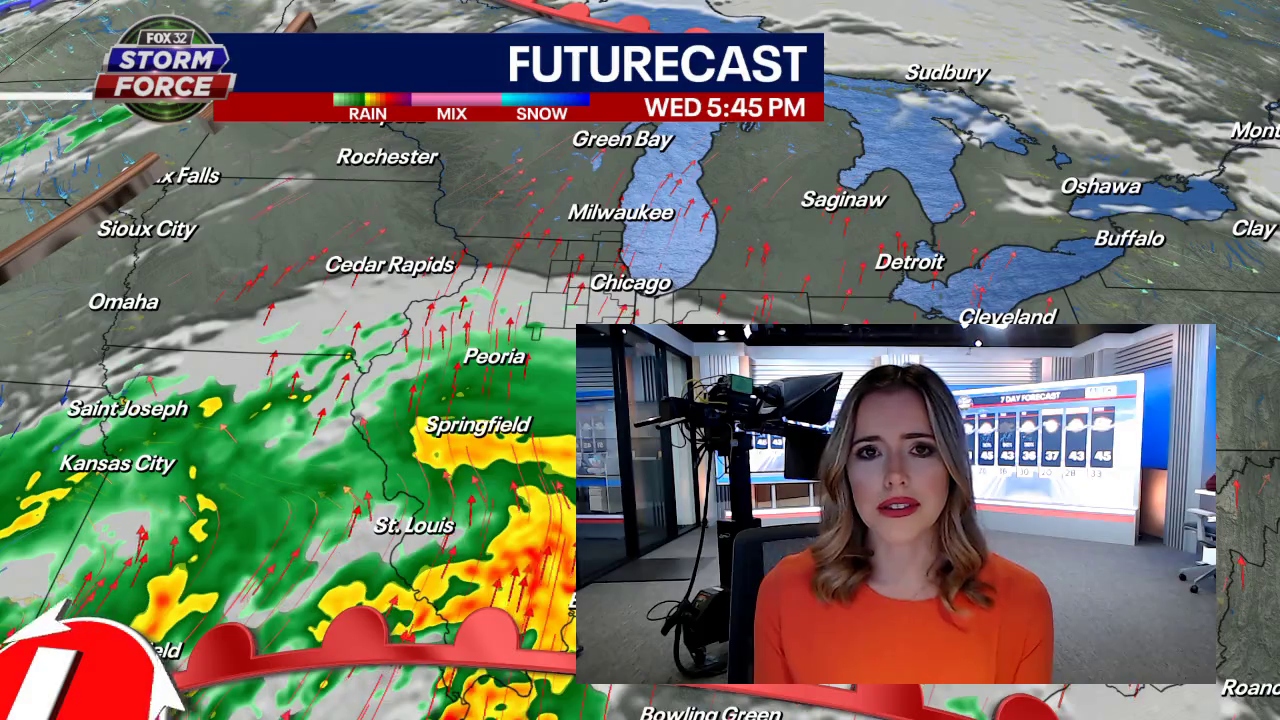 Heavy rain on the horizon for Chicago area