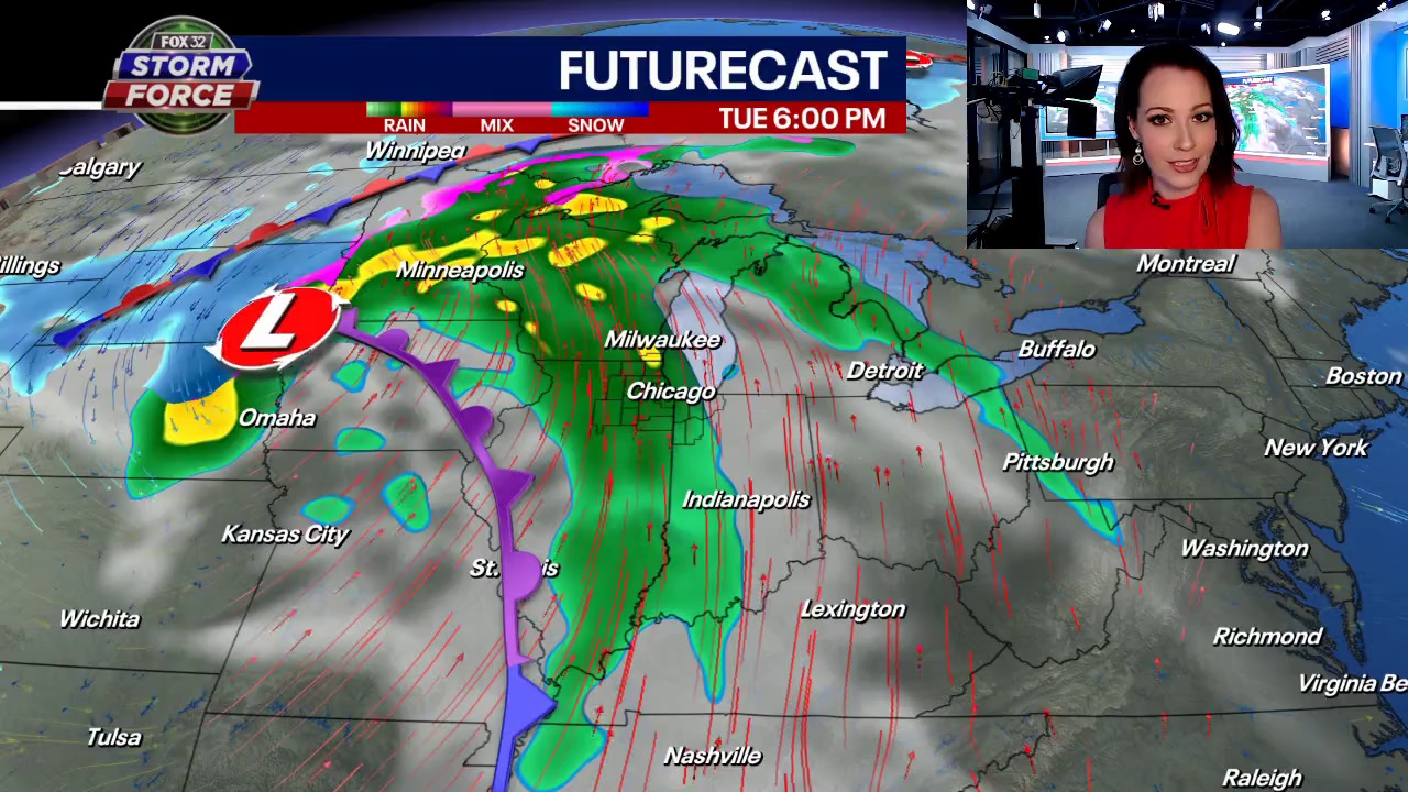 Rainy Valentine's Day for Chicago, then possible snow