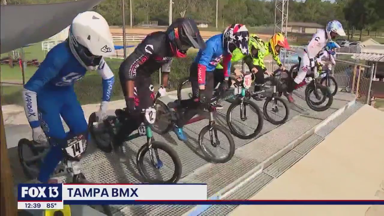 Enjoying the sport of BMX racing in Lutz