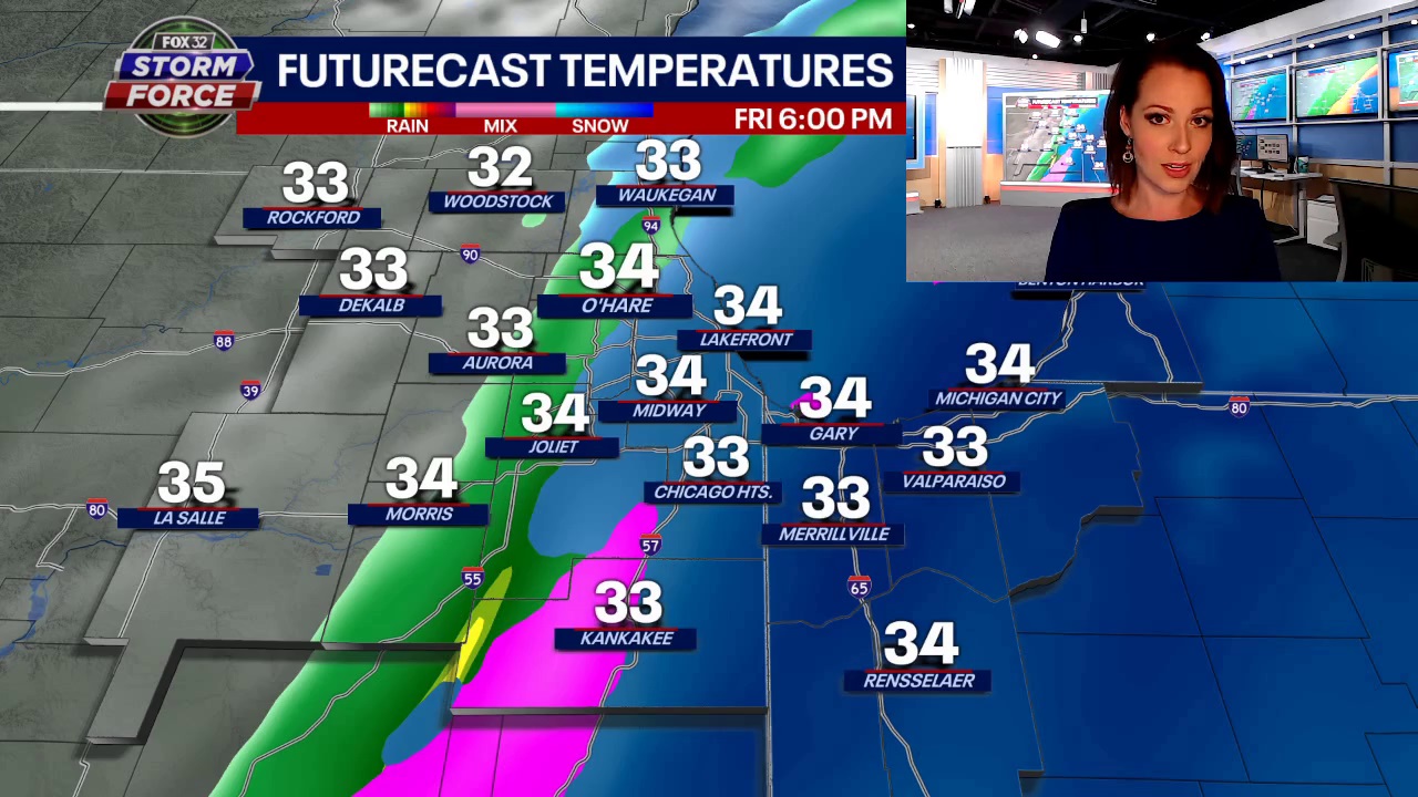 Chicago weather: Timeline for when snow will hit parts of our area