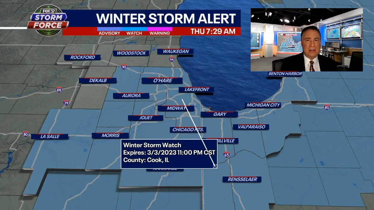 Chicago awaits possible winter storm