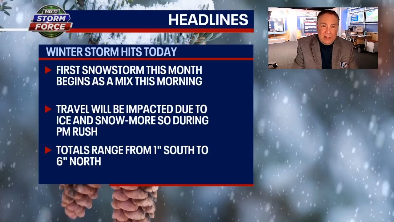 Chicago weather: First snowstorm of the month arrives