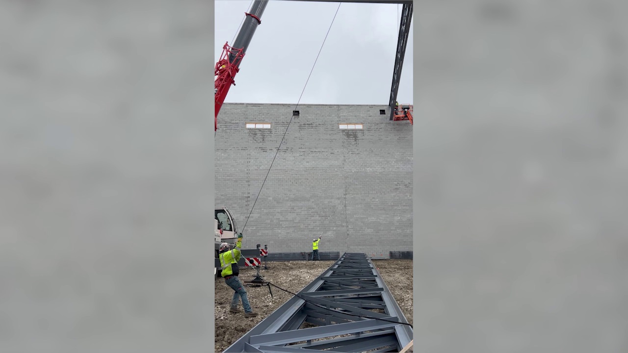 Construction of Illinois' largest movie theater screen begins in Batavia