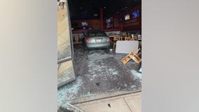 Car crashes into Wings and Rings
