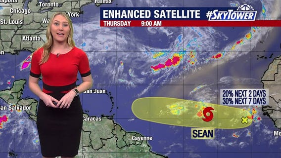 Tropical Storm Sean continues to swirl in Atlantic