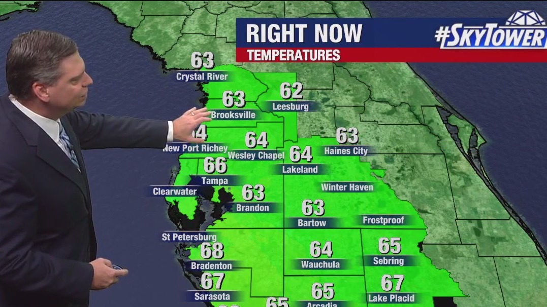 Tampa weather | Showers are possible, cloudy skies | FOX 13 Tampa Bay