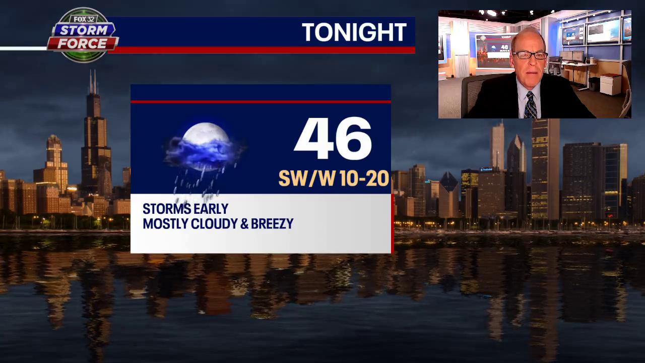 Chicago weather: Severe storms possible into early tonight