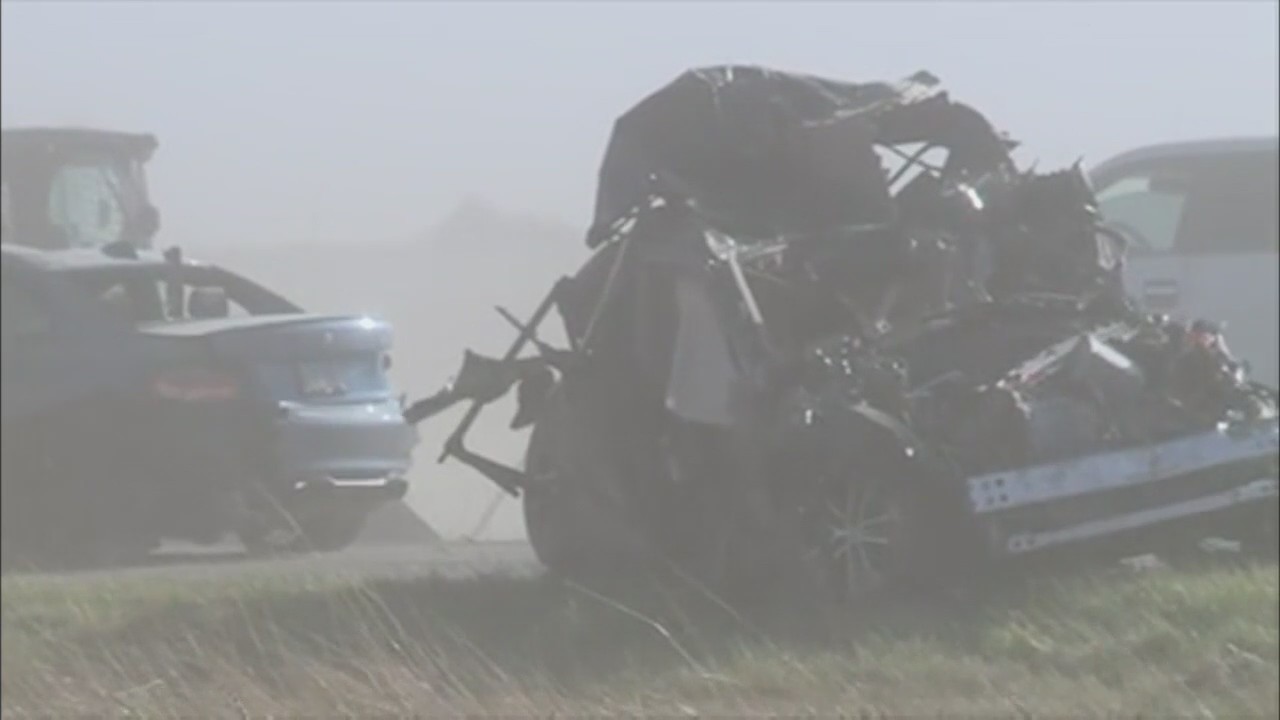 Fatalities in I-55 'dust storm' crash increase to 7, ISP says