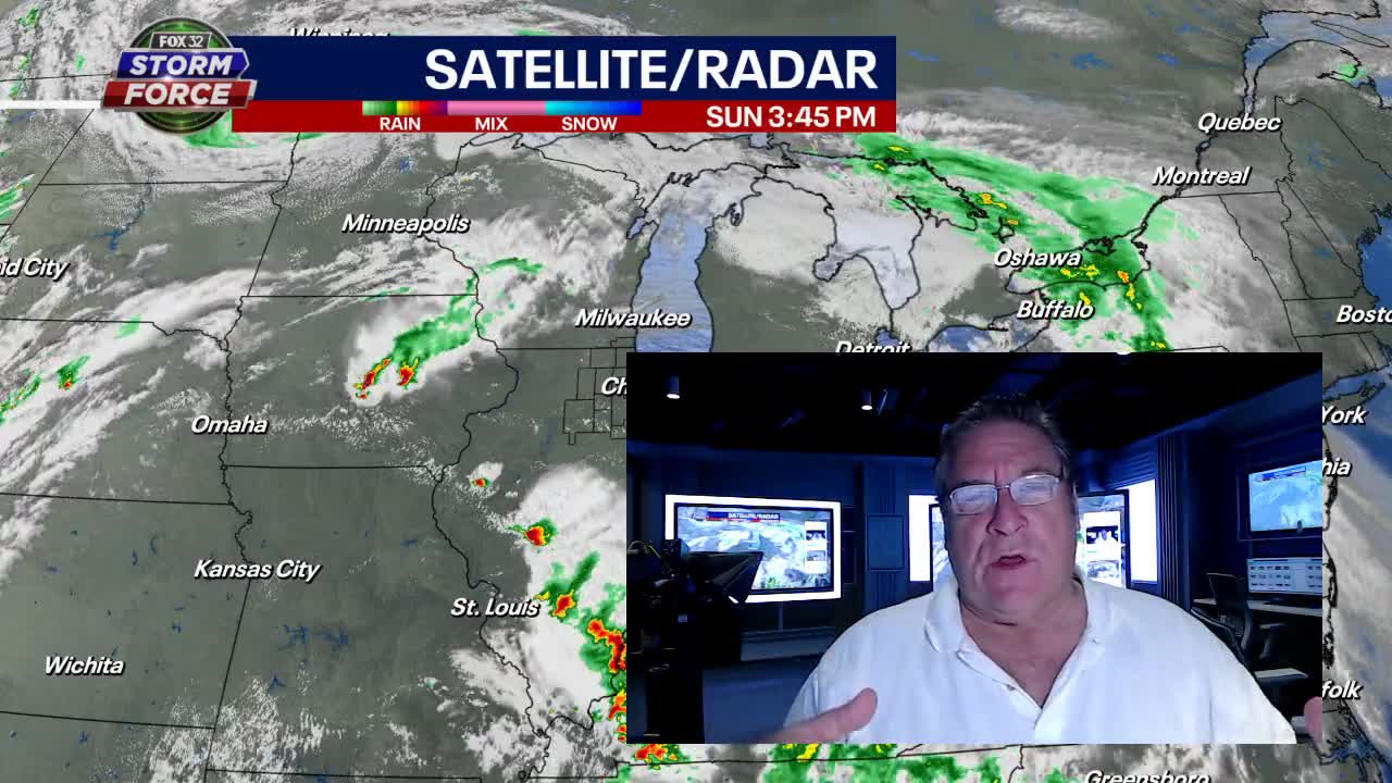 Chicago forecast: Storms brewing for parts of Chicago area on Sunday night