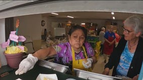 Helping feed Strawberry Festival workers