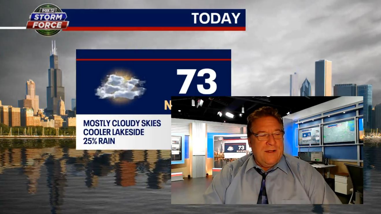 Chicago weather: Cloudy with a chance of showers today, thunderstorms roll in overnight