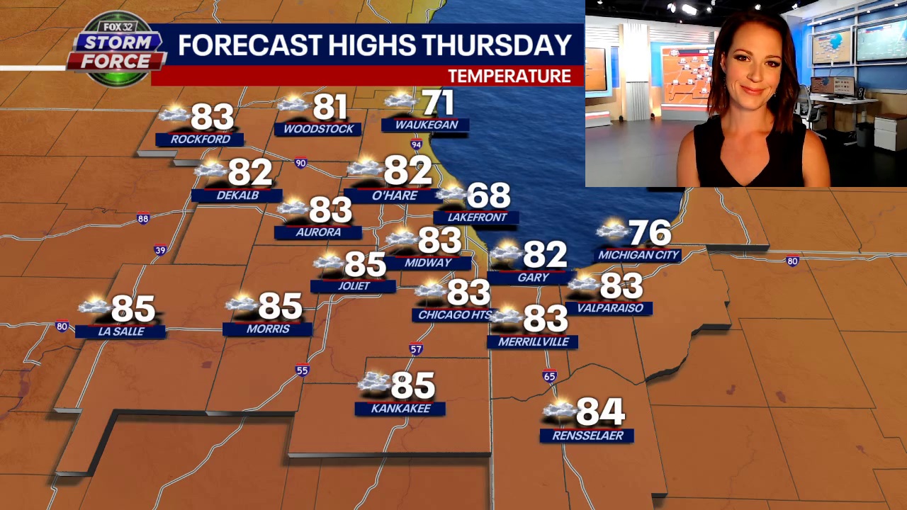 Chicago weather: Very warm Thursday, and then shower chances this weekend