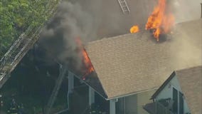 Crews battle house fire in West Pullman