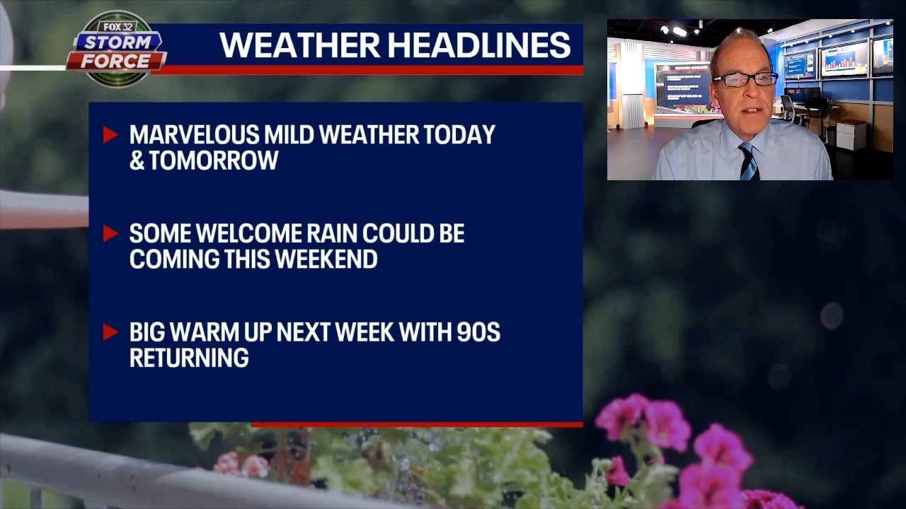 Chicago weather: Marvelous mild temps through Thursday