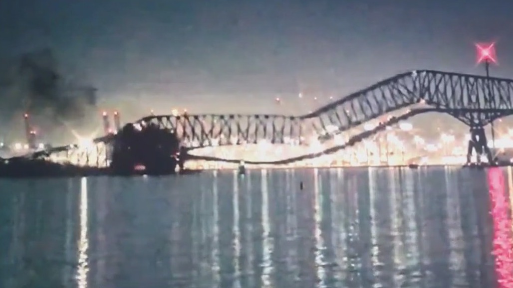 Major Baltimore bridge partially collapses