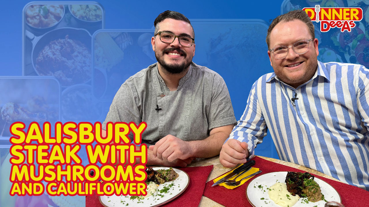 Dinner DeeAs: Salisbury Steak with Mushrooms and Cauliflower