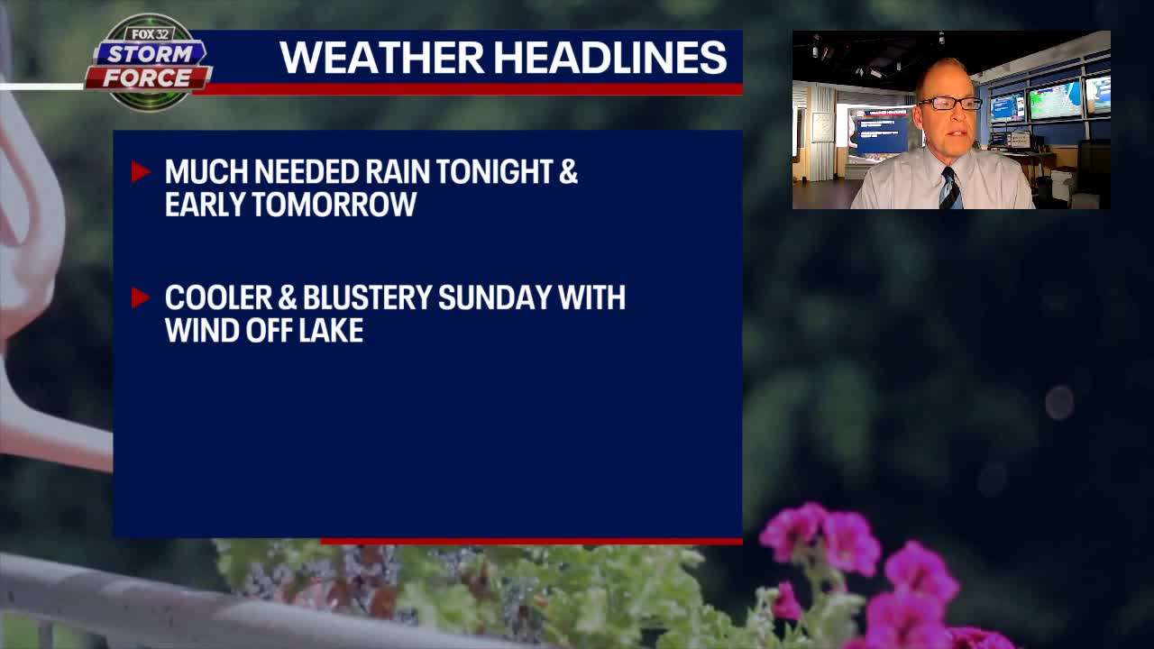 Chicago weather forecast: Much-needed rain and cooler temperatures on the way