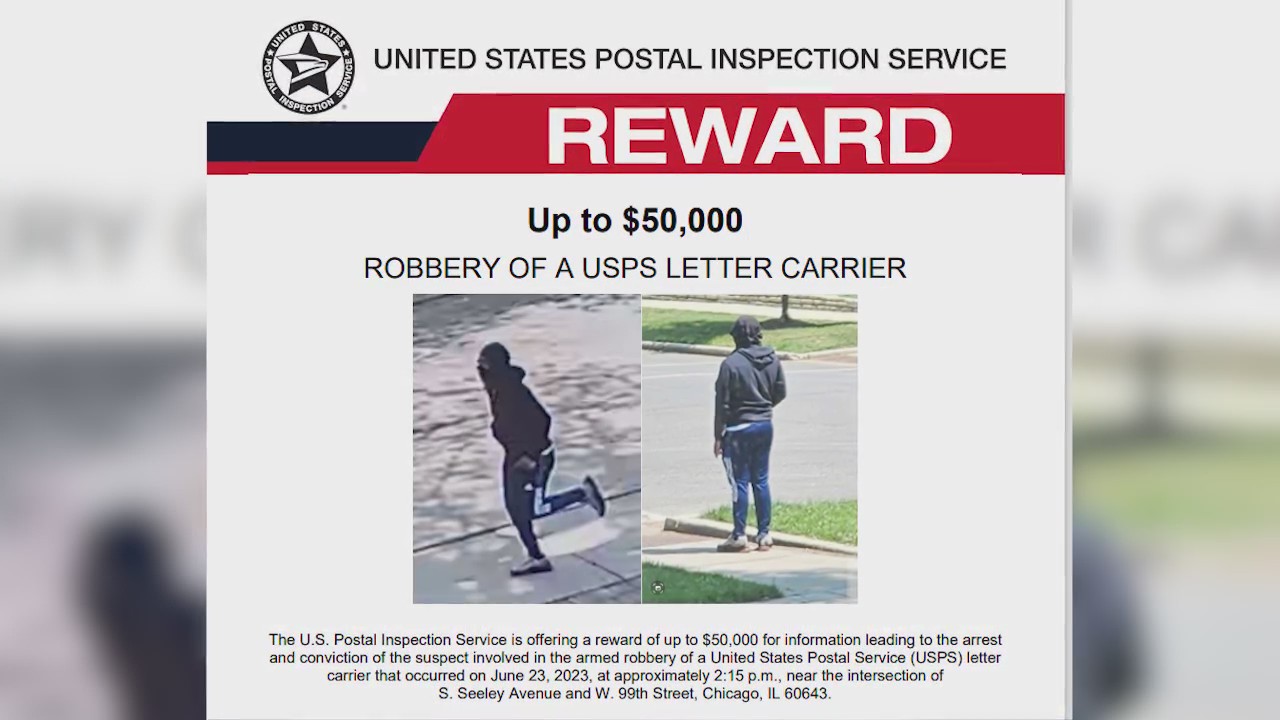Authorities offer $50K reward for information in armed robbery of Chicago mail carrier