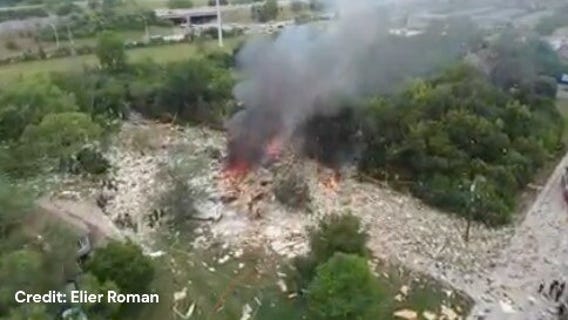 Home in Lisle, Illinois, explodes