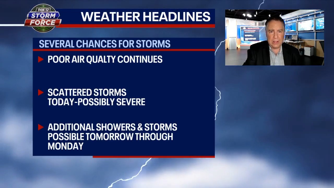 Chicago weather: Severe storms possible this afternoon