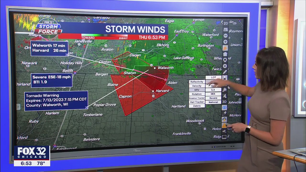 Tornado warning issued for McHenry, Boone counties