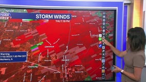 Strong winds, rain in northwest suburbs