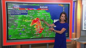 Severe thunderstorms barrel through Chicago area