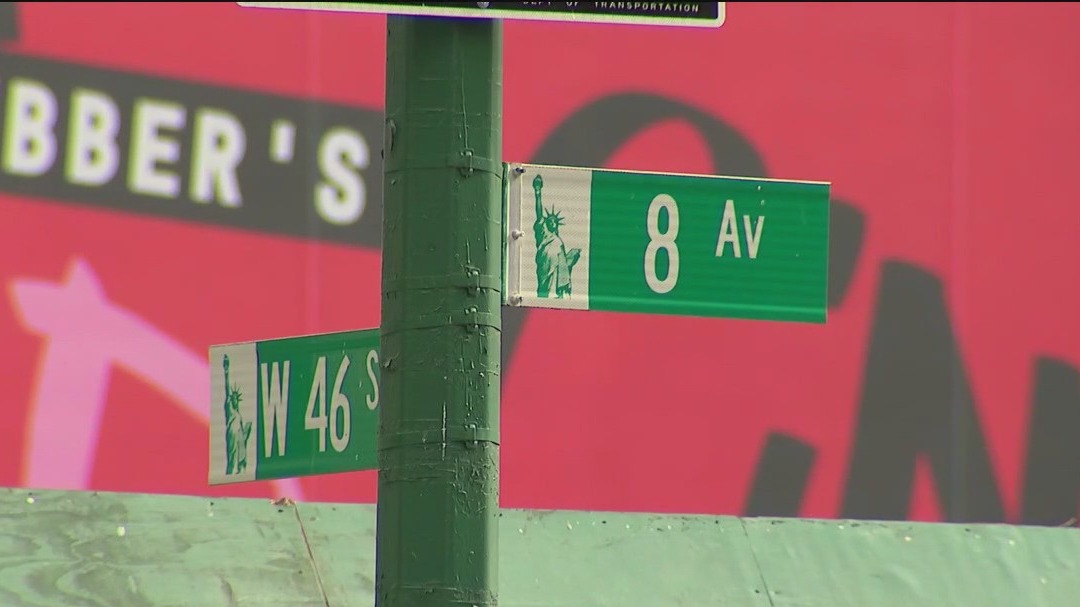 Vertical drop tower times square
