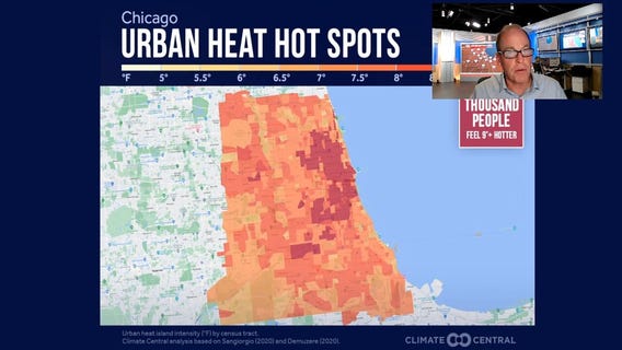The reason Chicago can feel 9 degrees hotter compared to the suburbs