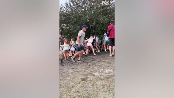 Muddy hill wipes out Lollapalooza goers