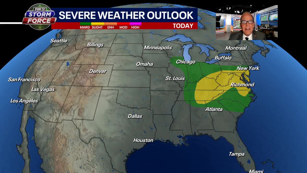 Chicago weather: Stormy start to the week then settling down
