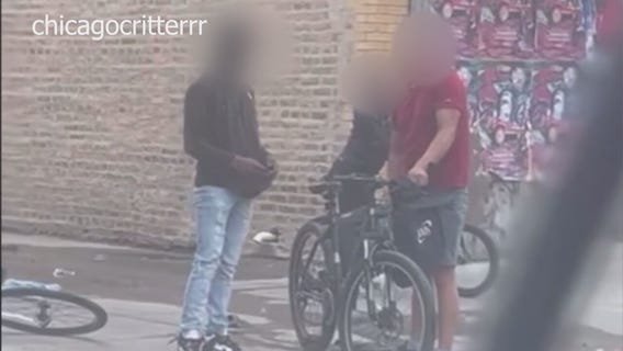 Video shows two young males robbing a victim in Chicago