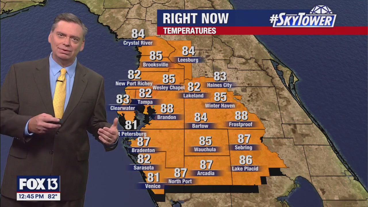 Tampa Weather | Pop-up showers possible | FOX 13 Tampa Bay