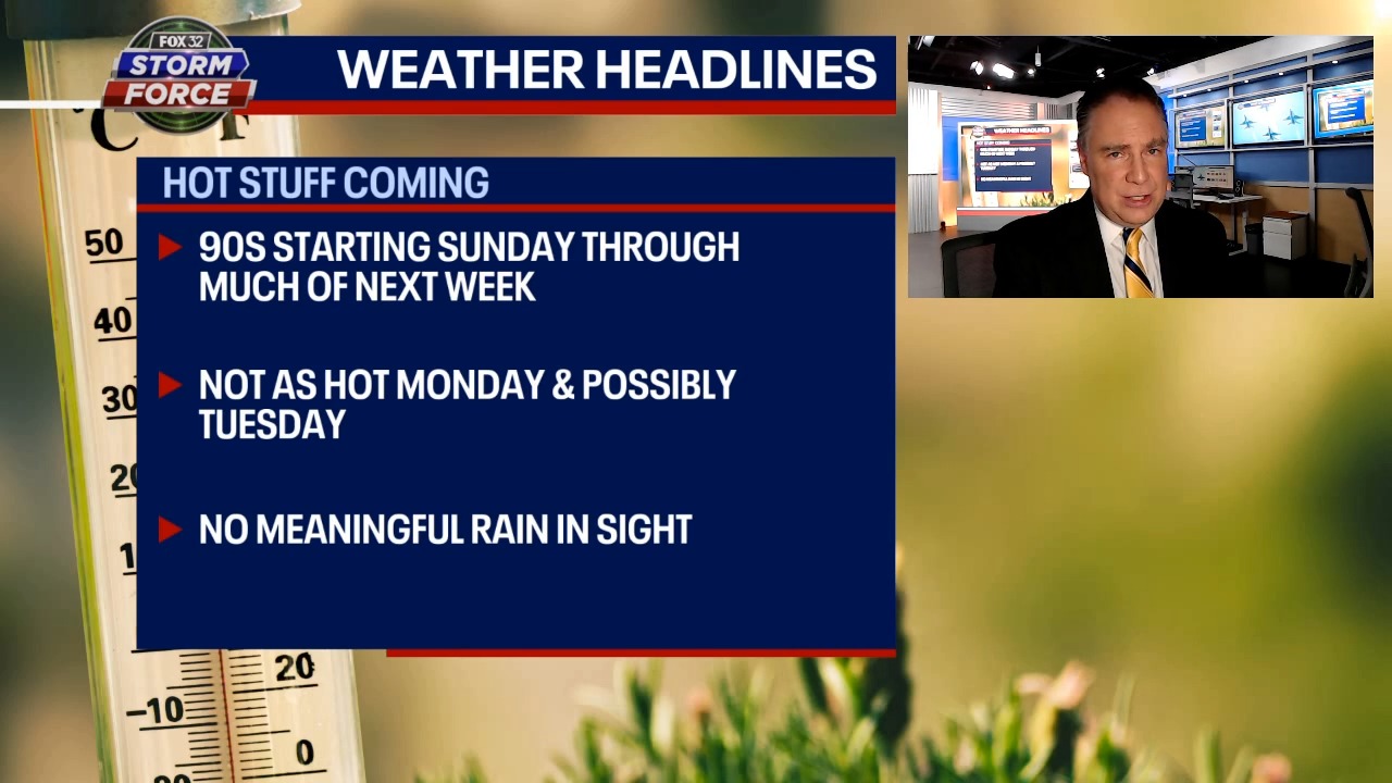 Chicago weather: Hottest days of the year on the way