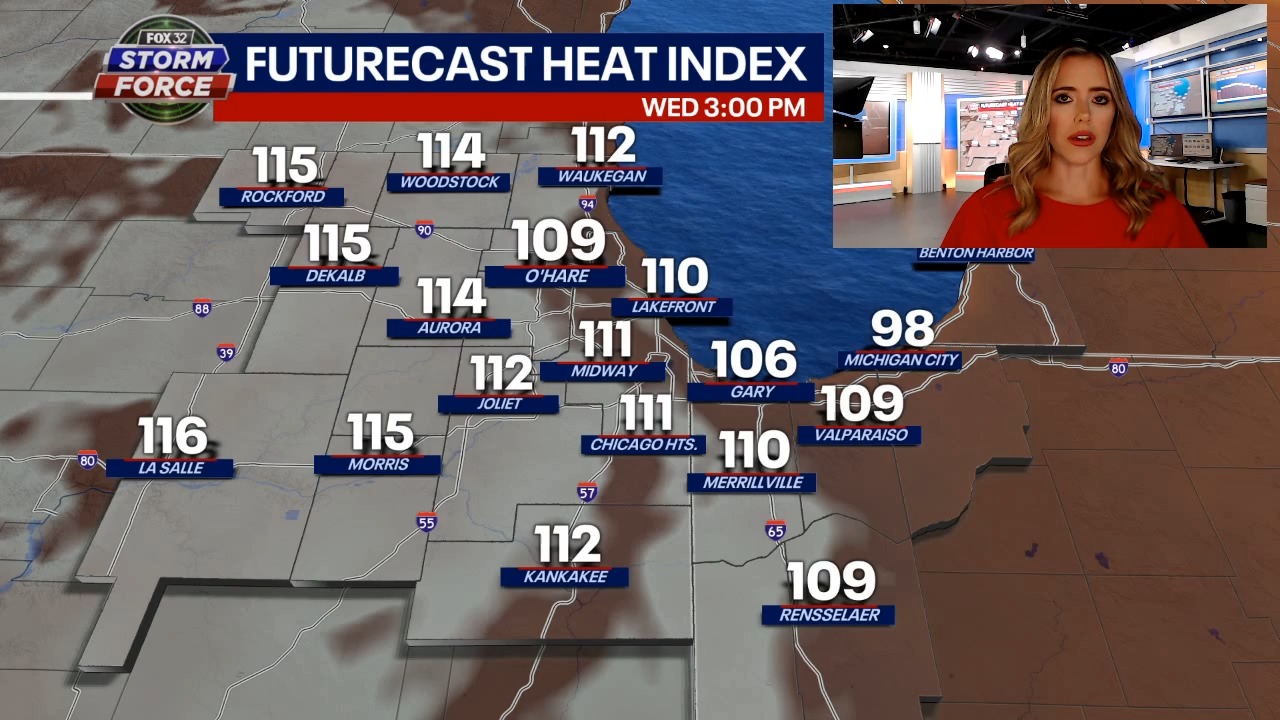Chicago weather: Dangerous heat settling in to Chicago