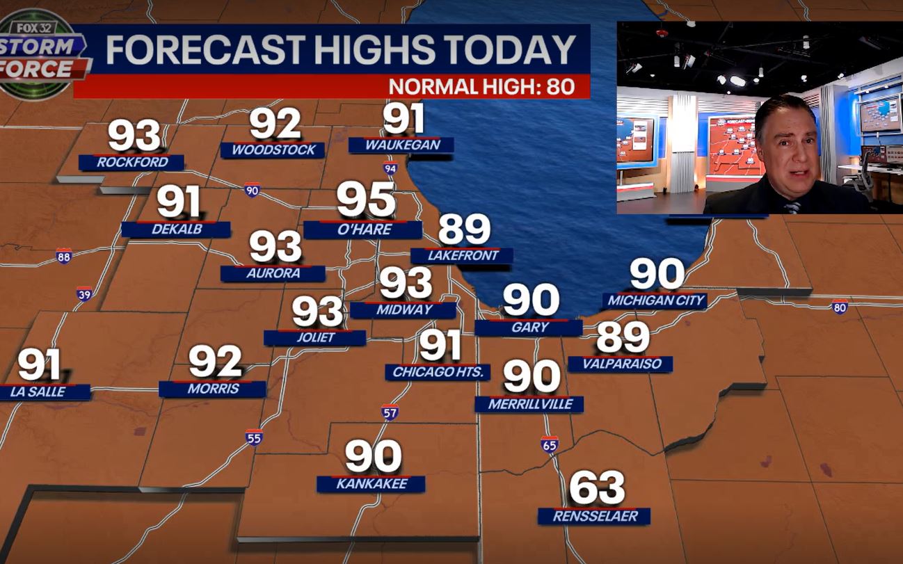 Chicago weather: Today will be one of Chicago's hottest Labor Days