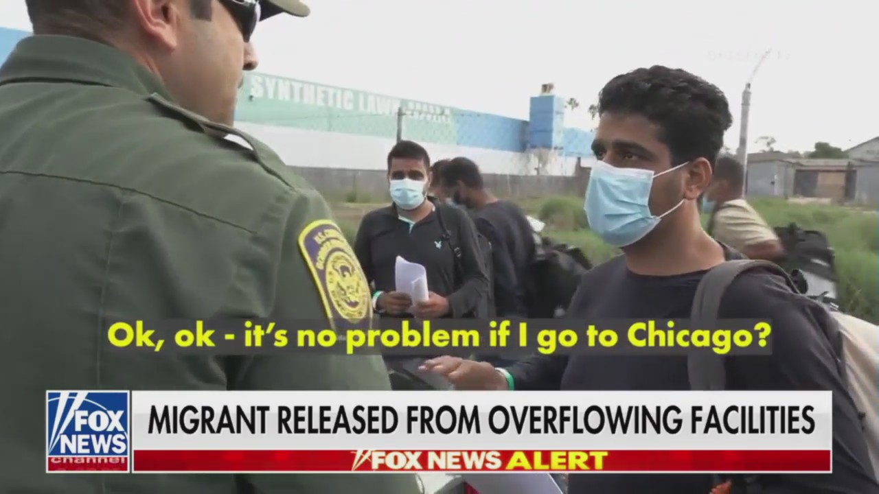 Migrant asks to go to Chicago, here's how officer responded