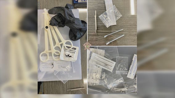 Student caught running amateur piercing parlor in high school bathroom