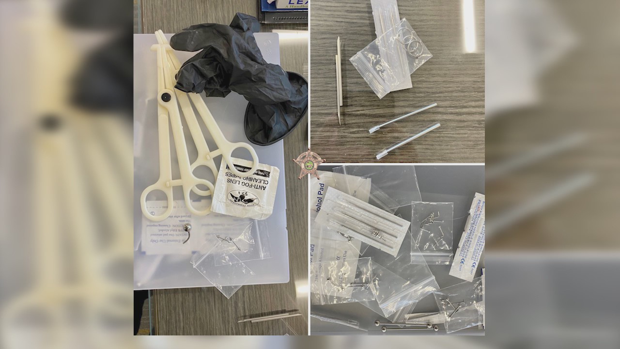 Student caught running amateur piercing parlor in high school bathroom