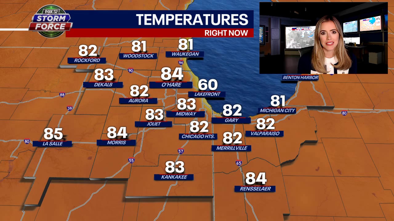 Summer-like heat for a few days before bottom drops out