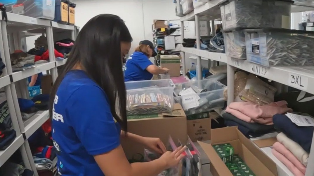 Providing students with clothing, essential items