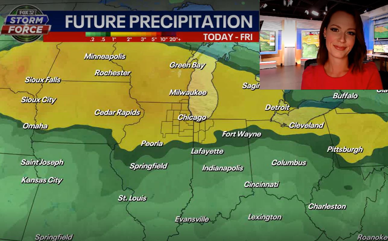 Chicago weather: Heavy rain and localized flooding is possible tonight