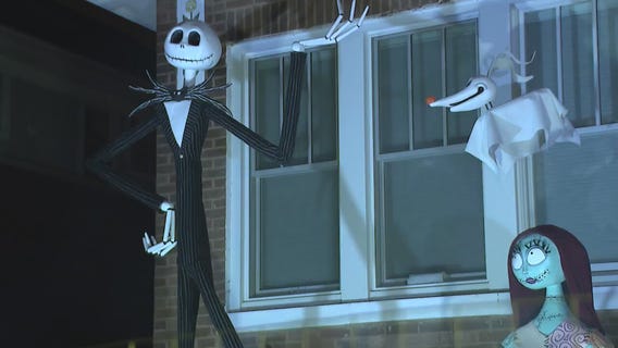 Chicago home's 'Nightmare Before Christmas' display is a spooky season delight