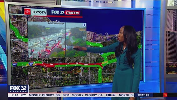 Massive back ups reported on I-94 following 9-vehicle crash