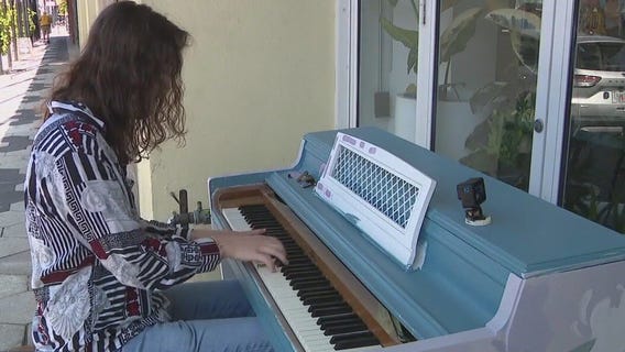 Pianos placed around Ybor City