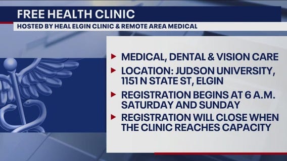Elgin offering free health clinic this weekend