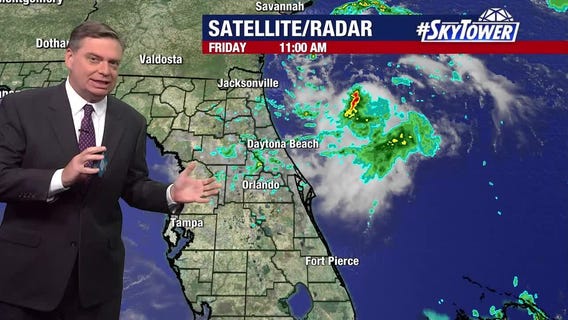 Invest 92L approaches Florida, could become tropical depression